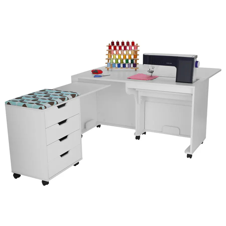 Arrow Laverne & Shirley Sewing Table & Cabinet