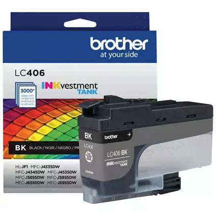 Brother LC406 Black Standard INKvestment Cartridge for PrintModa