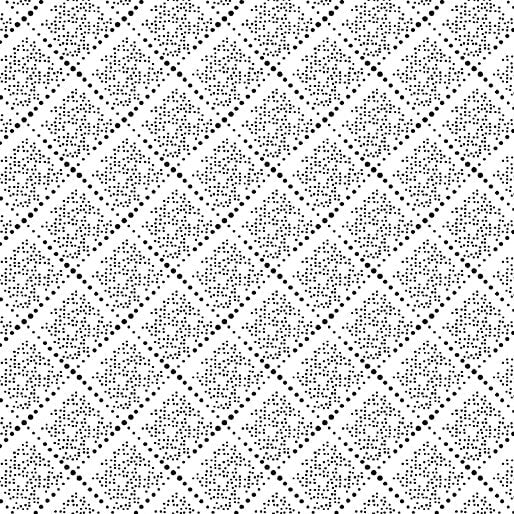 Midnight Rhapsody - Diamond Dots - White/Black