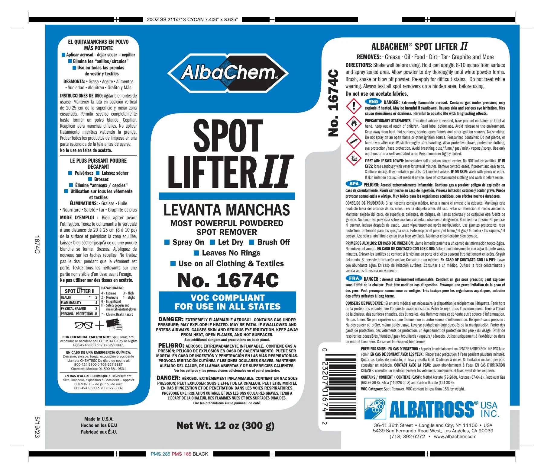AlbaChem Spot Lifter 2 Powdered Spot Remover