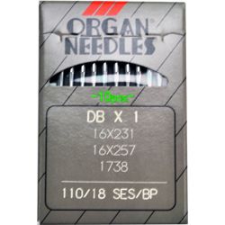 ORGAN Industrial Ball Point Needle 110/18 - PACK/10 #16X257-18B