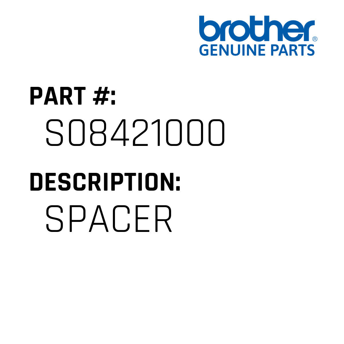 Spacer - Brother #S08421000