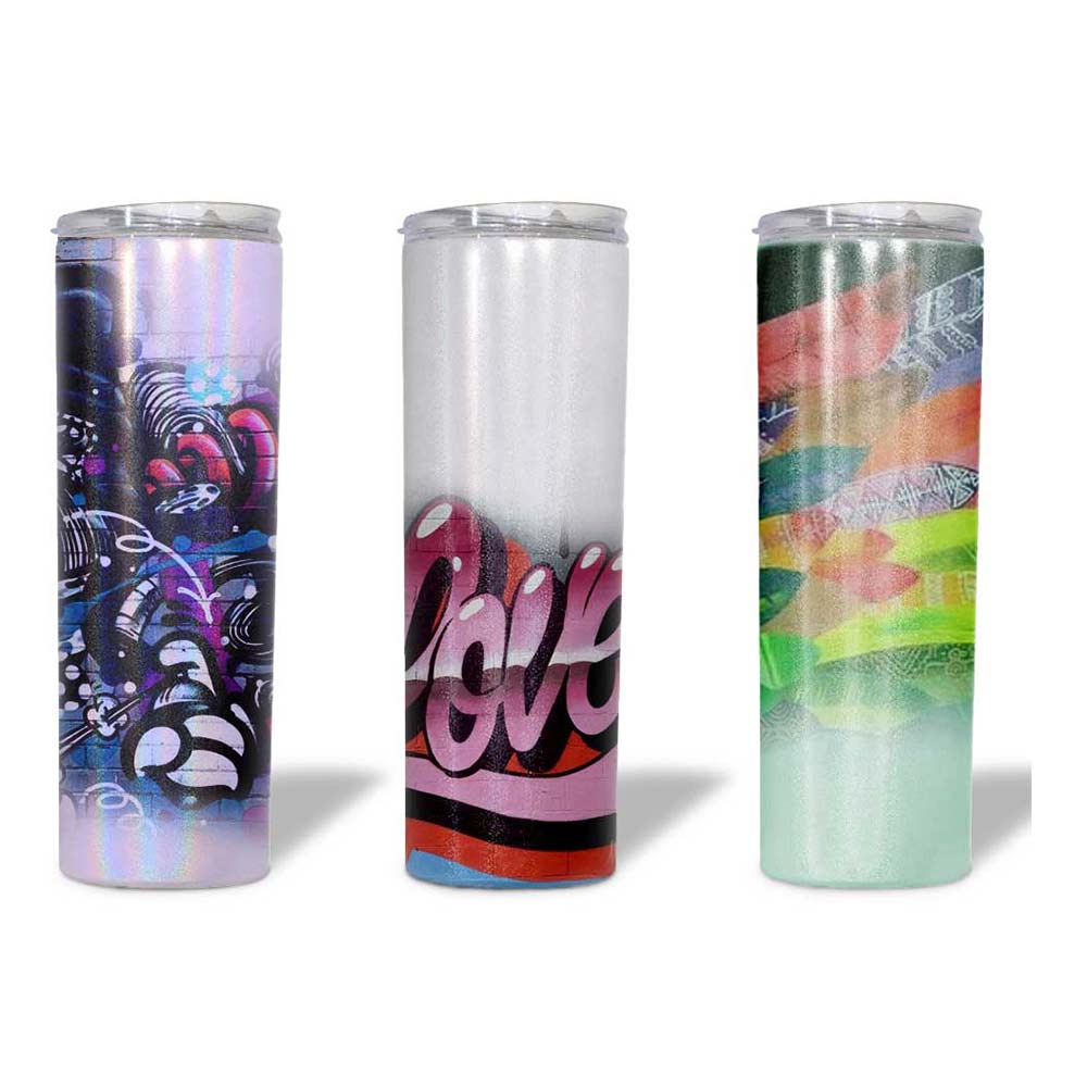 Sublimation Tumbler Blanks 20 Oz  | Glitter Tumblers  | DIY Tumbler Printing - Glitter Finish by INNOSUB USA
