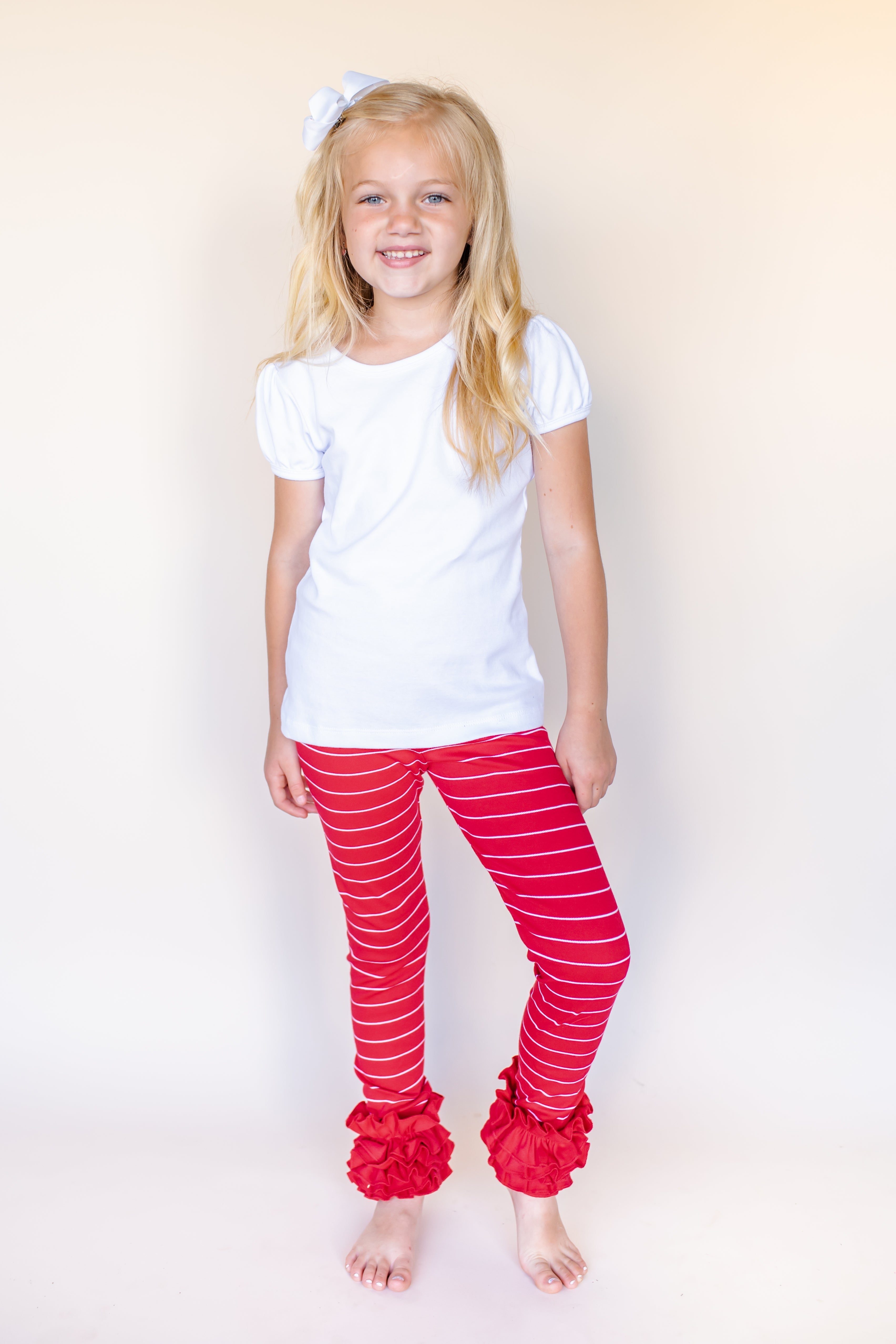 Girl's Pinstriped Ruffle Icings
