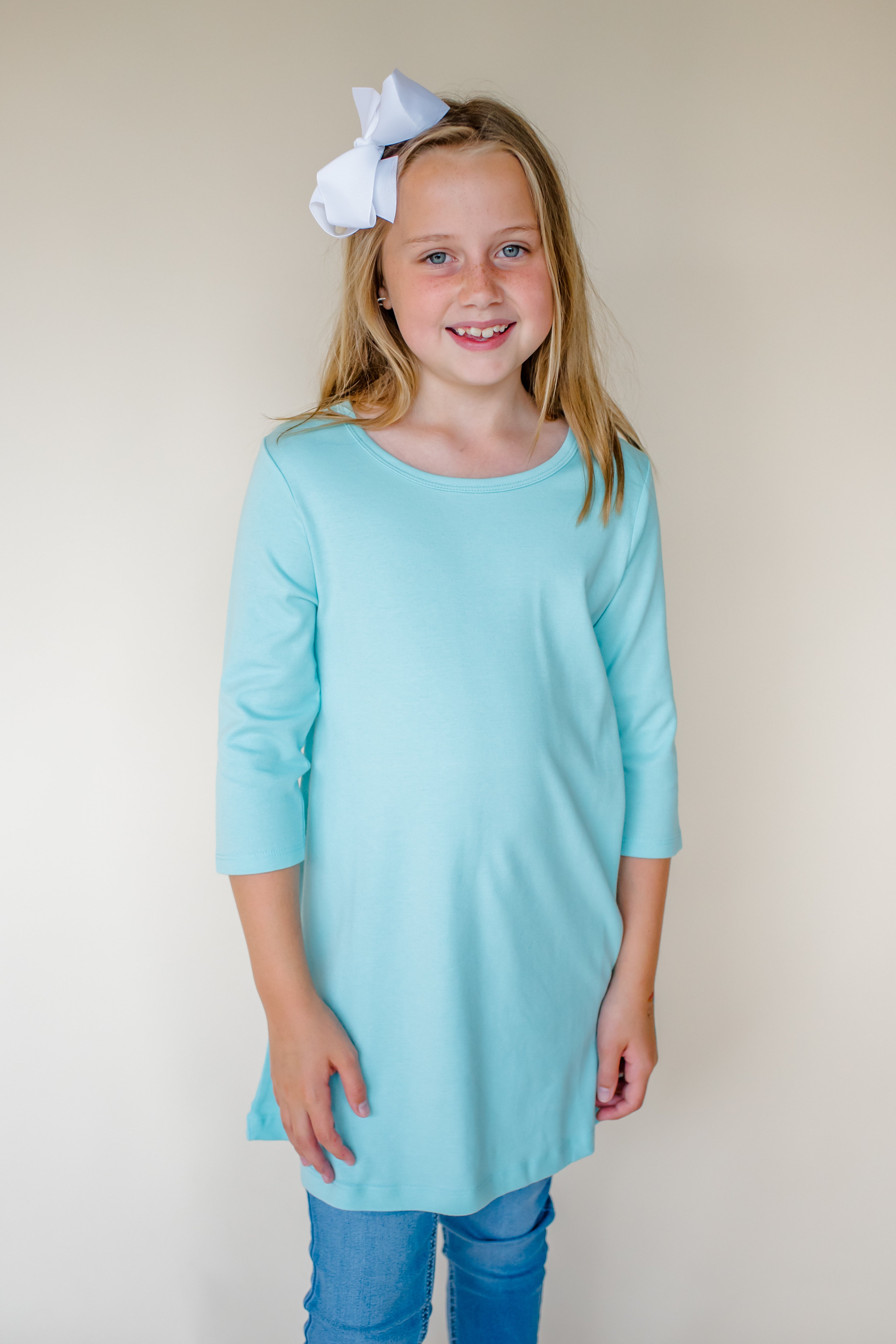 Girl's Straight Sleeve Tunics