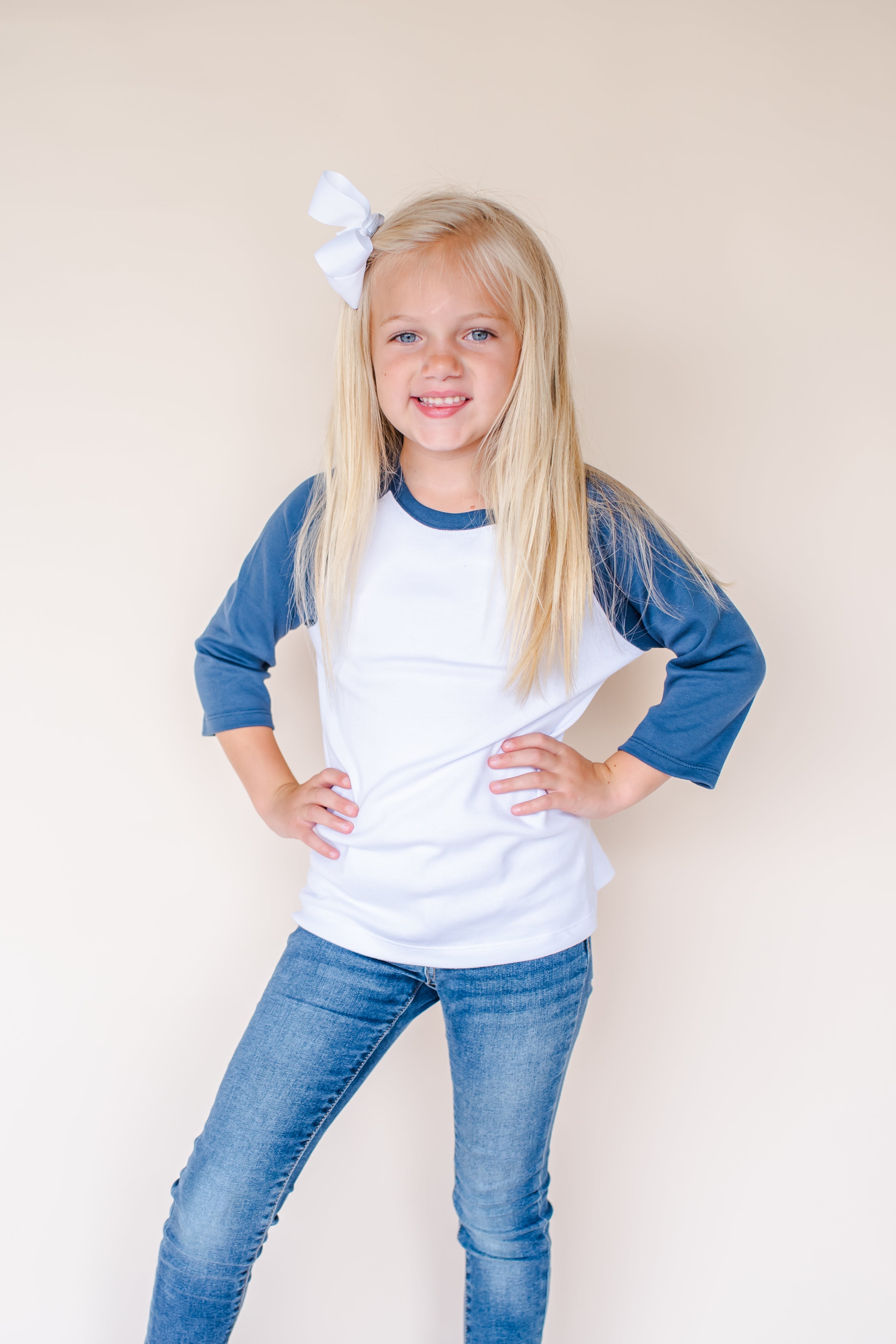 Unisex Raglan Shirt with White Body (Youth) by