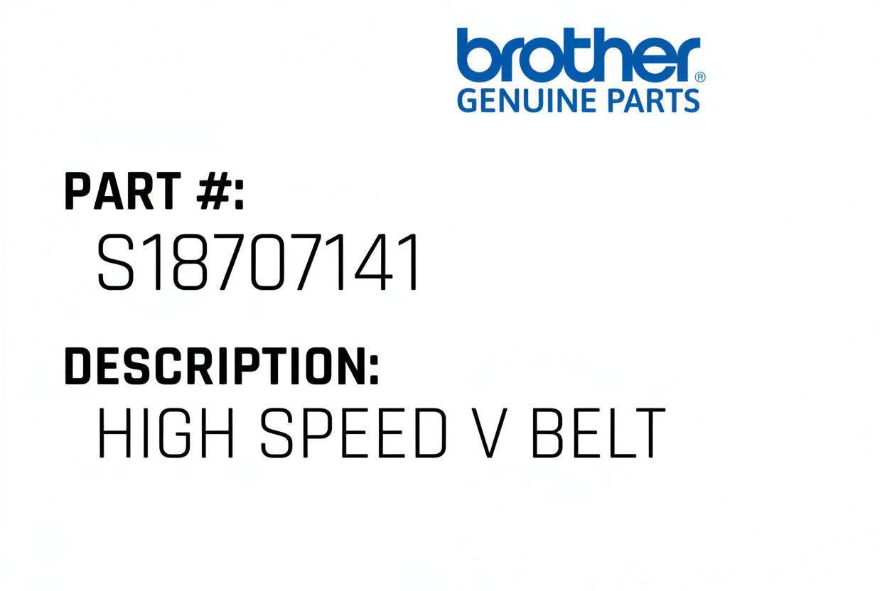 High Speed V-Belt - Brother #S18707141