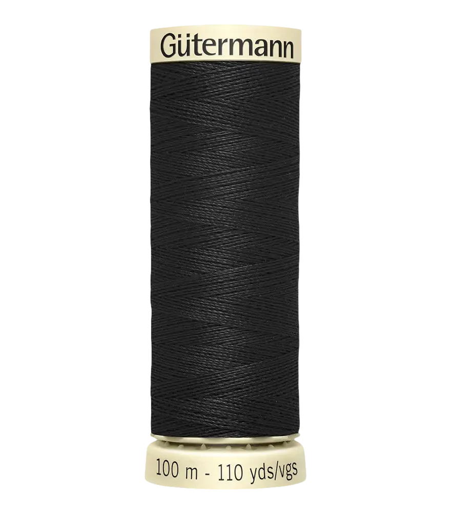Gütermann Sew All Poly - 010 Black - 110yds