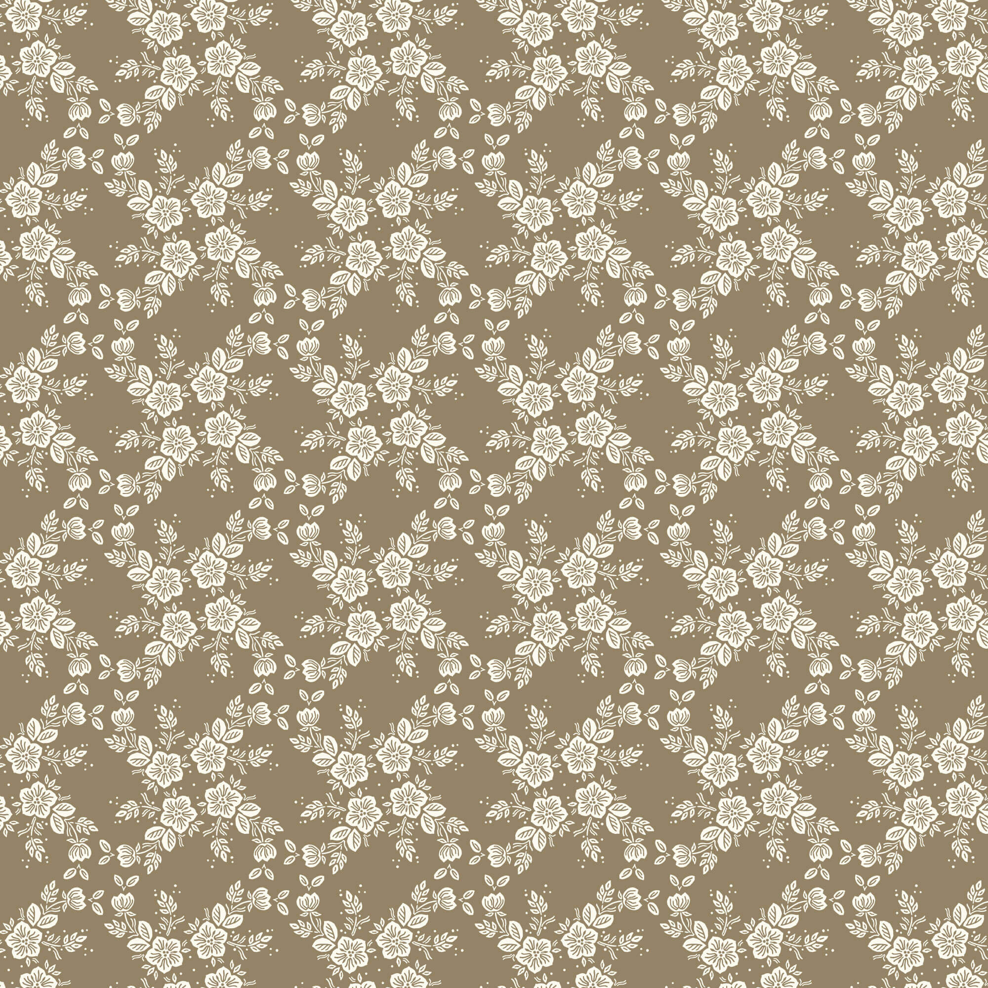 Cottage Garden - Lattice Vine - Brown