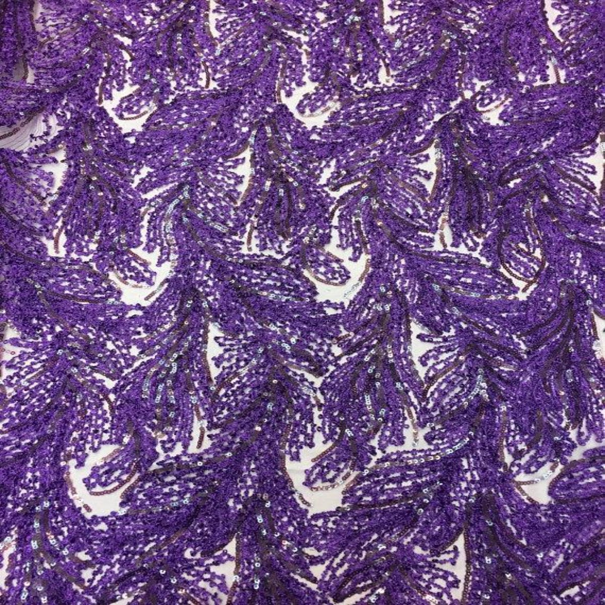 Cozy Pop Thread Floral Sequins Fabric