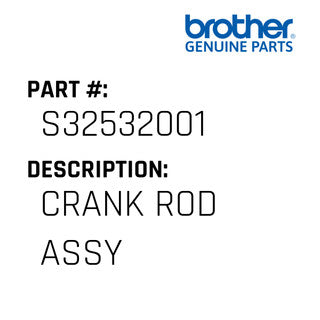 Crank Rod Assembly - Brother #S32532001