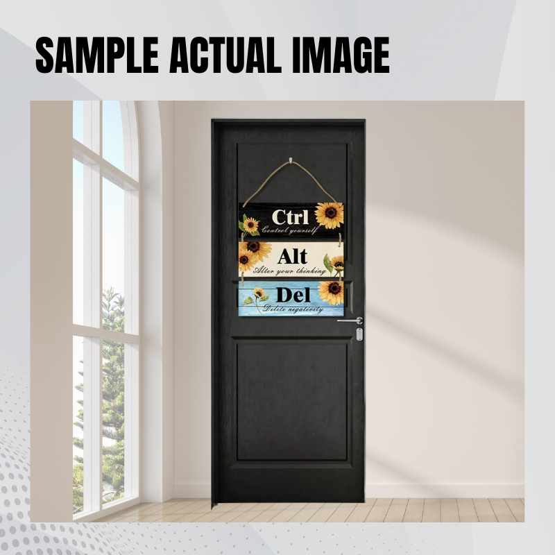 3 Pcs Sublimation blank Wall Hanging Sign with Hemp Rope, Door Hanger Blanks