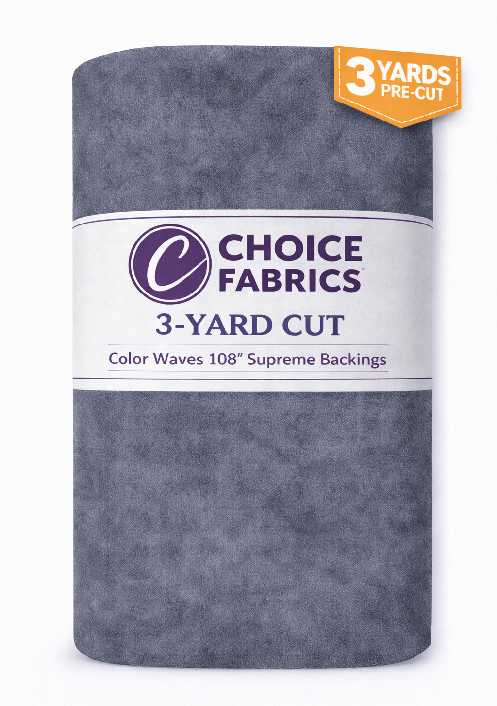 Color Waves 108" Supreme Backings - Dark Grey (3-Yard Pack)