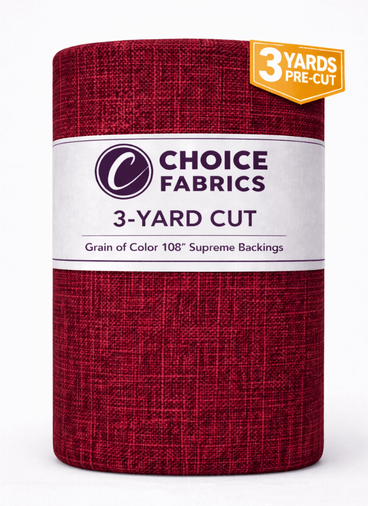 Grain of Color 108" Supreme Backings - Garnet (3-Yard Pack)