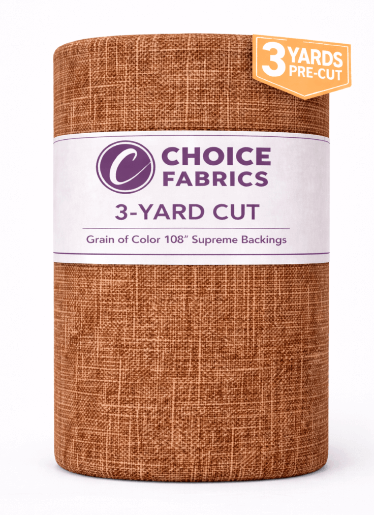 Grain of Color 108" Supreme Backings - Coffee (3-Yard Pack)