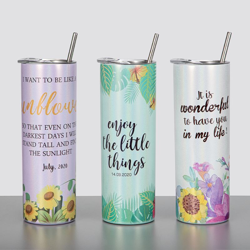 Sublimation Tumbler Blanks 20 Oz  | Glitter Tumblers  | DIY Tumbler Printing - Glitter Finish by INNOSUB USA