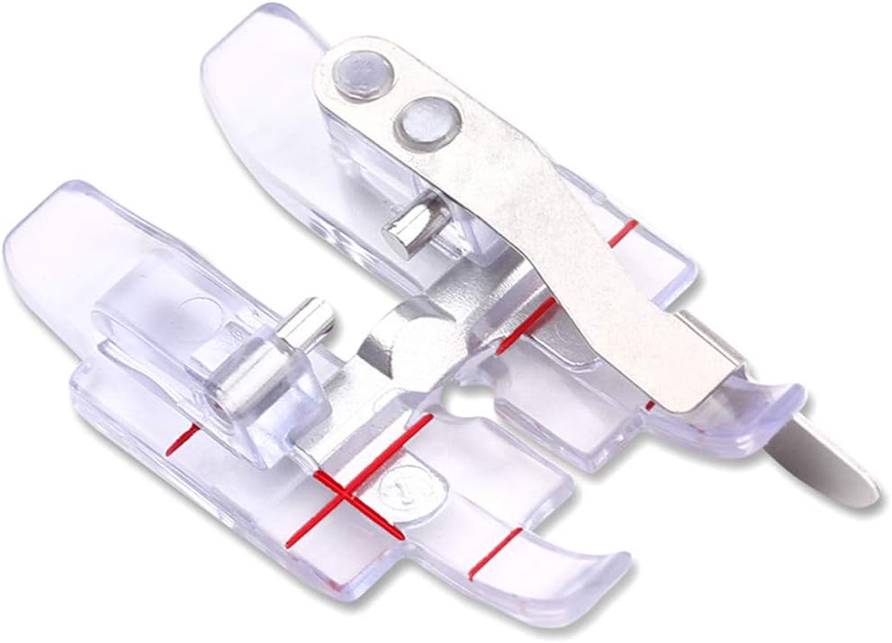 Snap On Clear 1/4" (Quarter Inch) Presser Foot w/Guide for Pfaff Sewing Machine #820881096