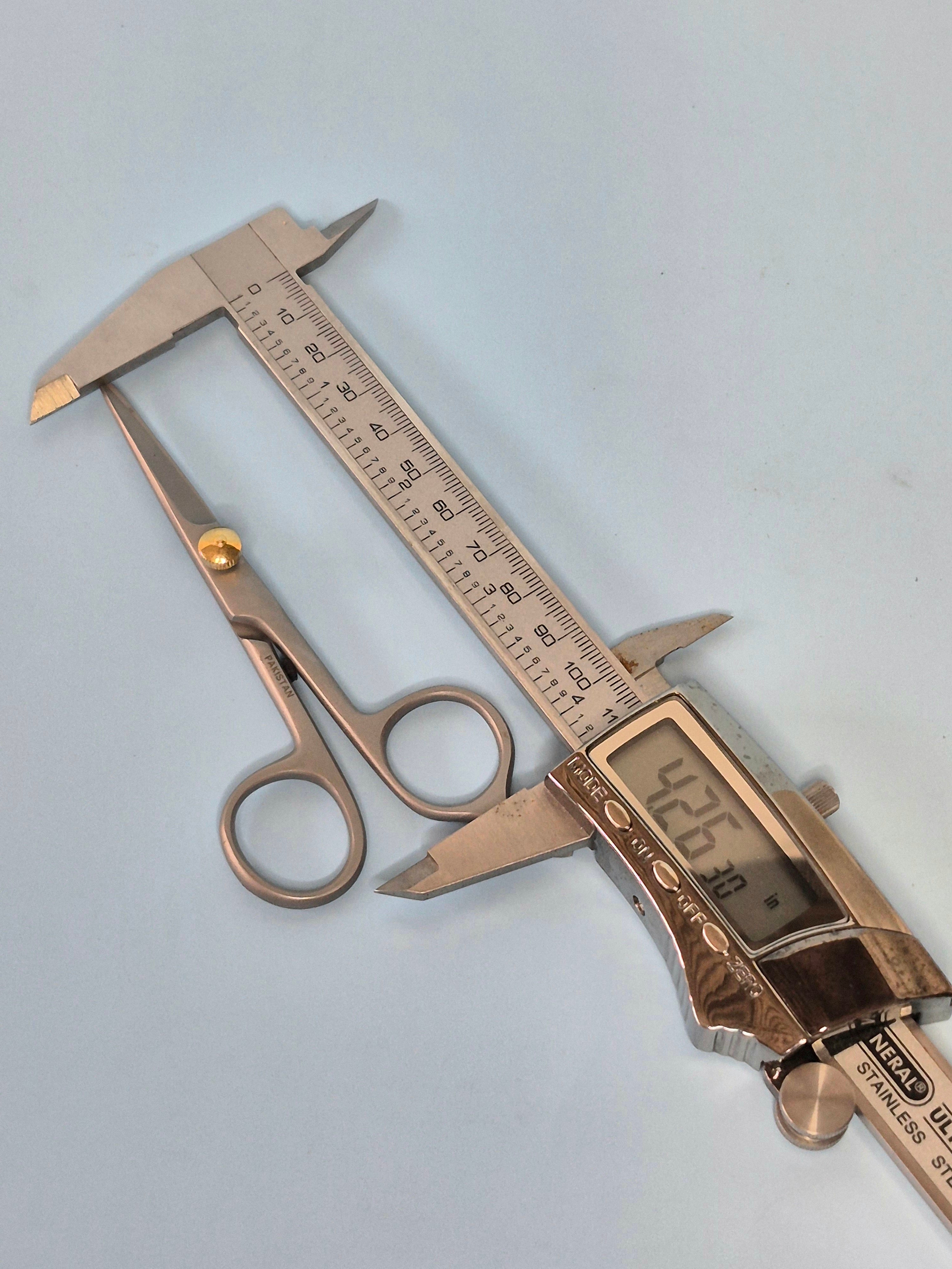 Mini Shears 4.25" with finger rest, Satin