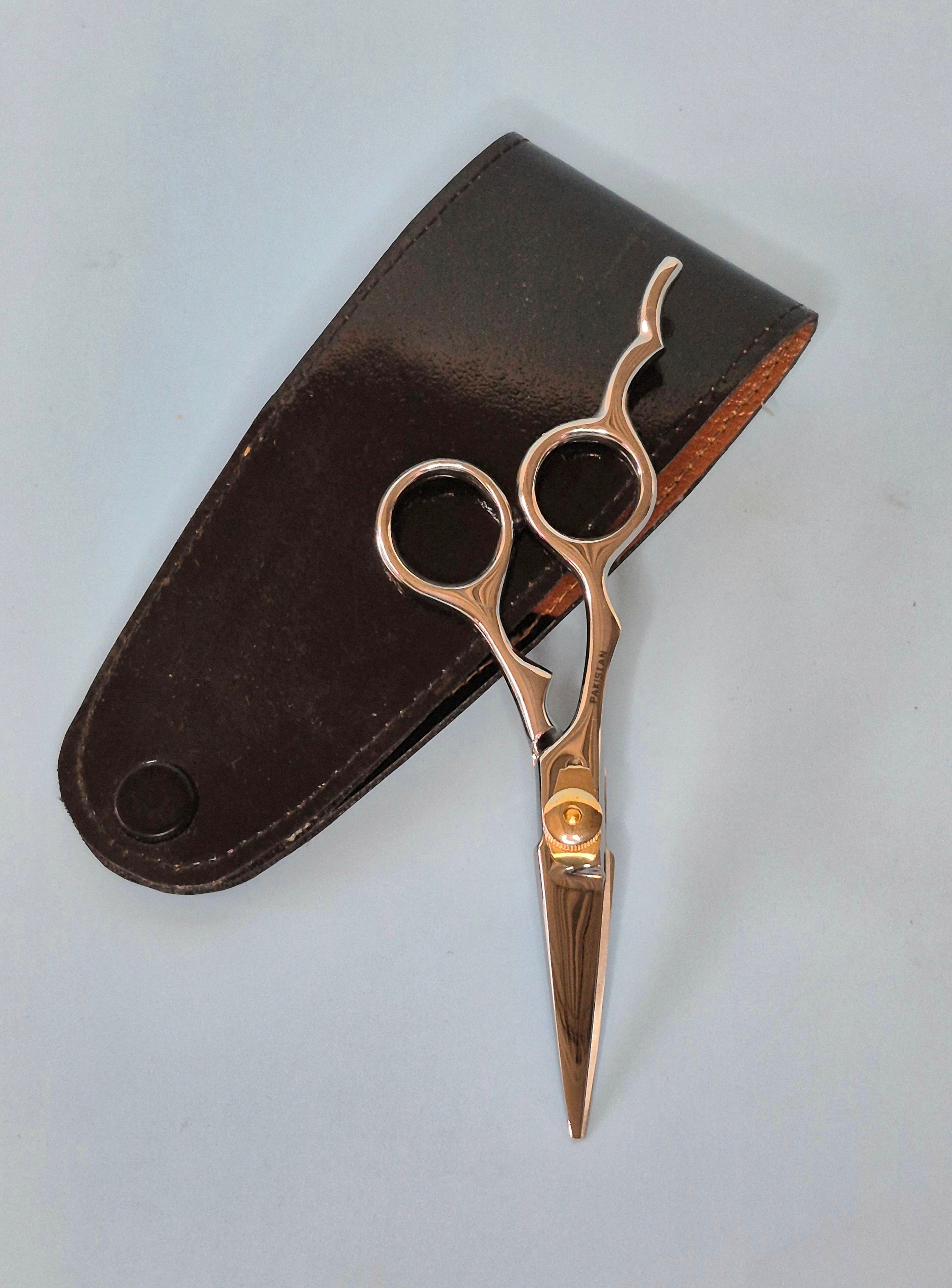 Mini Shears Offset 4.5" with extended finger rest, offset handle (Left or Right)