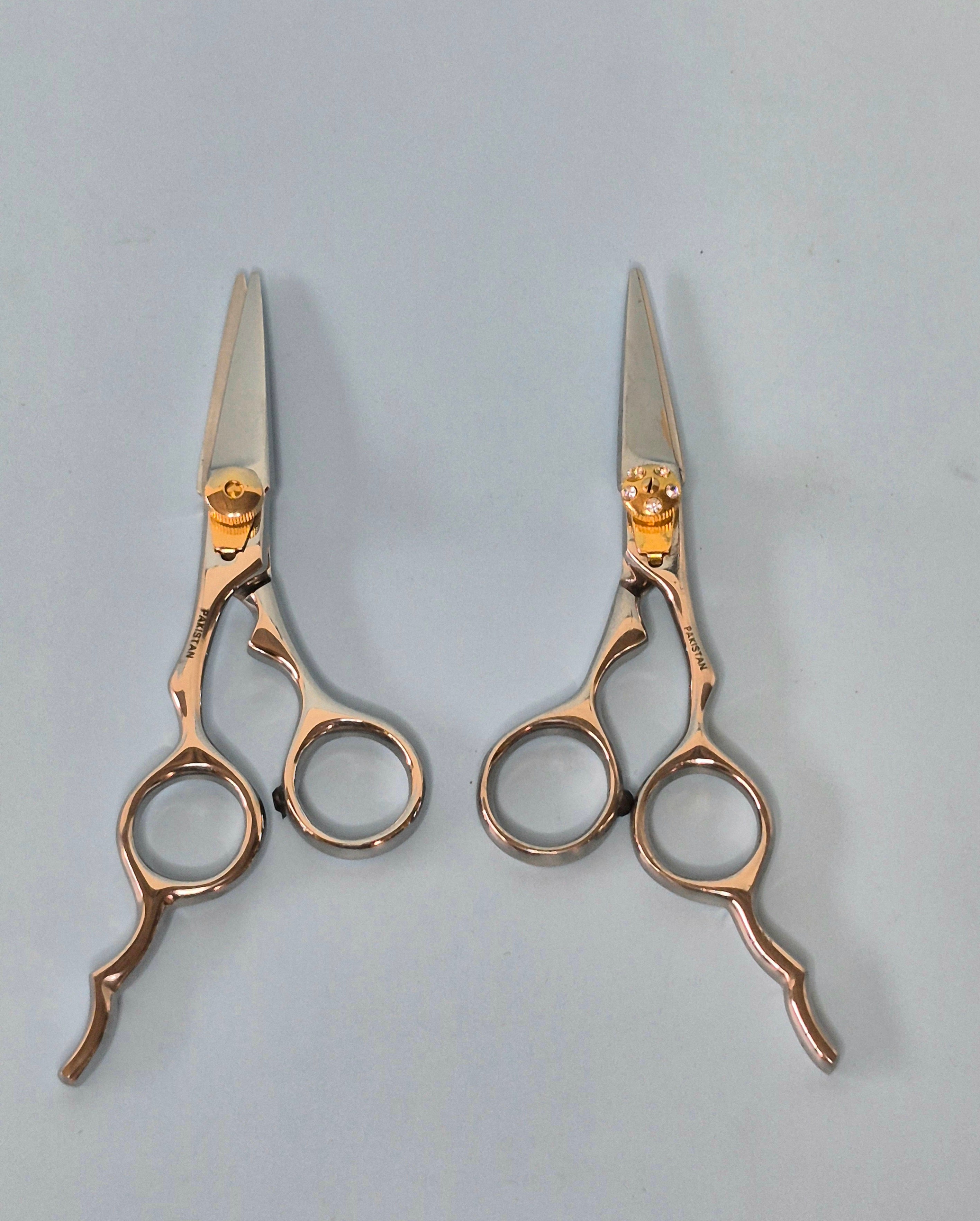 Mini Shears Offset 4.5" with extended finger rest, offset handle (Left or Right)