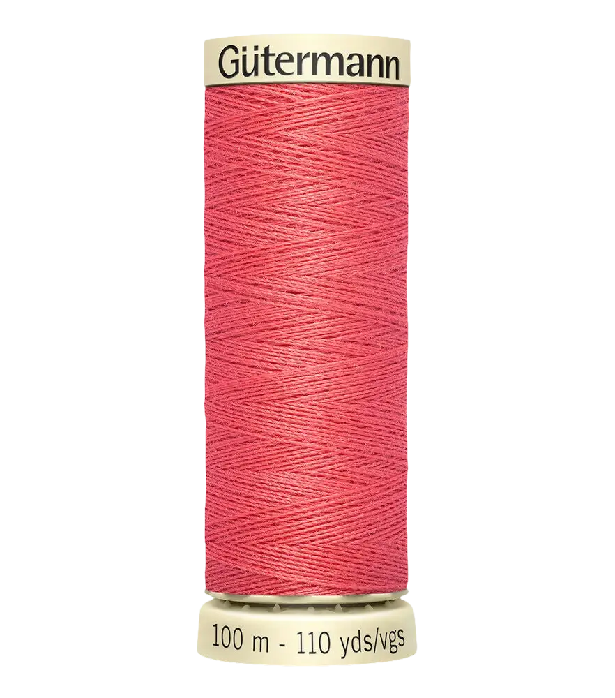 Gütermann Sew All Poly - 378 Coral Red - 110yds
