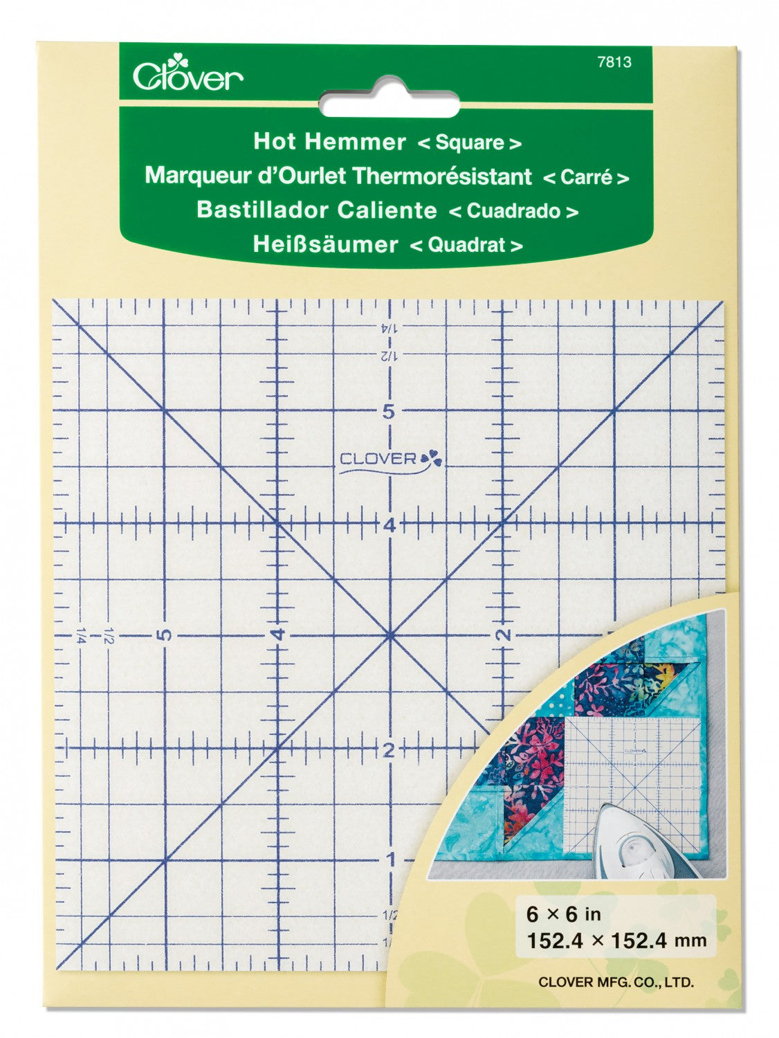 Clover Hot Hemmer Pressing Tool Square