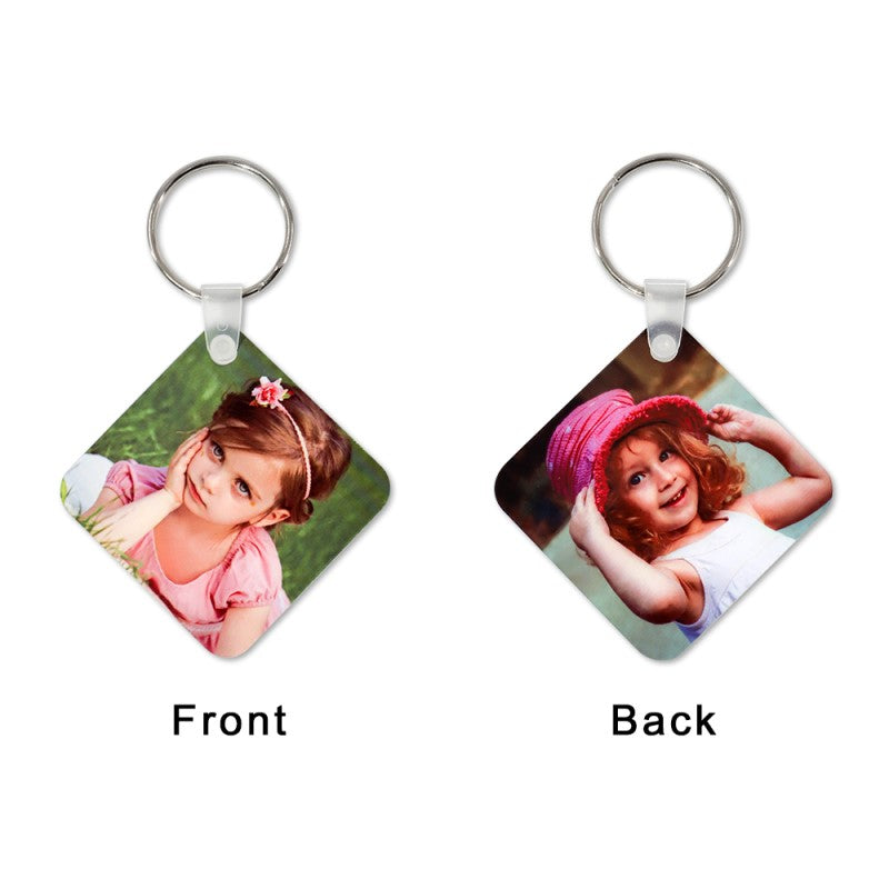 Sublimation Aluminum  Keychain Blank - 2 Sided | Square | Circle | Rectangle