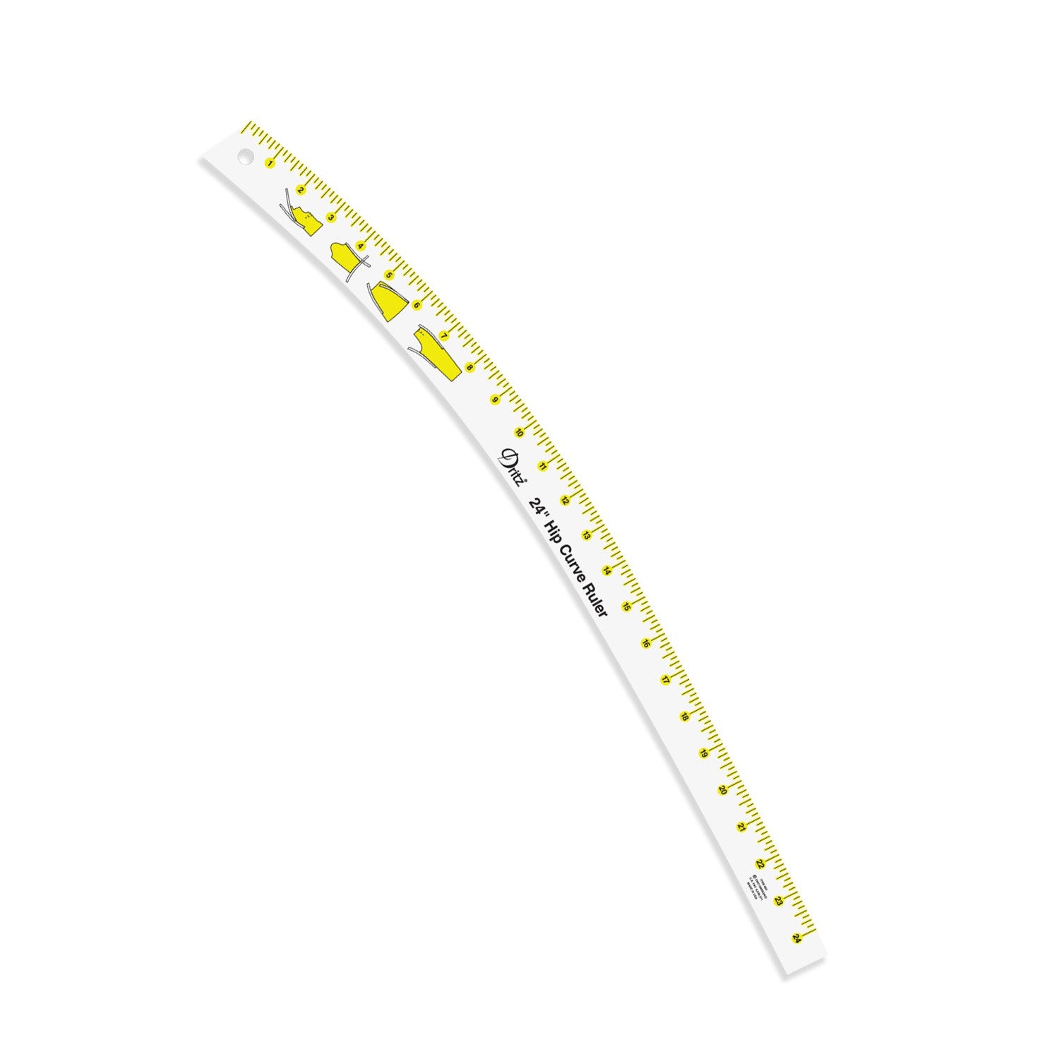 Dritz Hip Curve Ruler Clear 24in