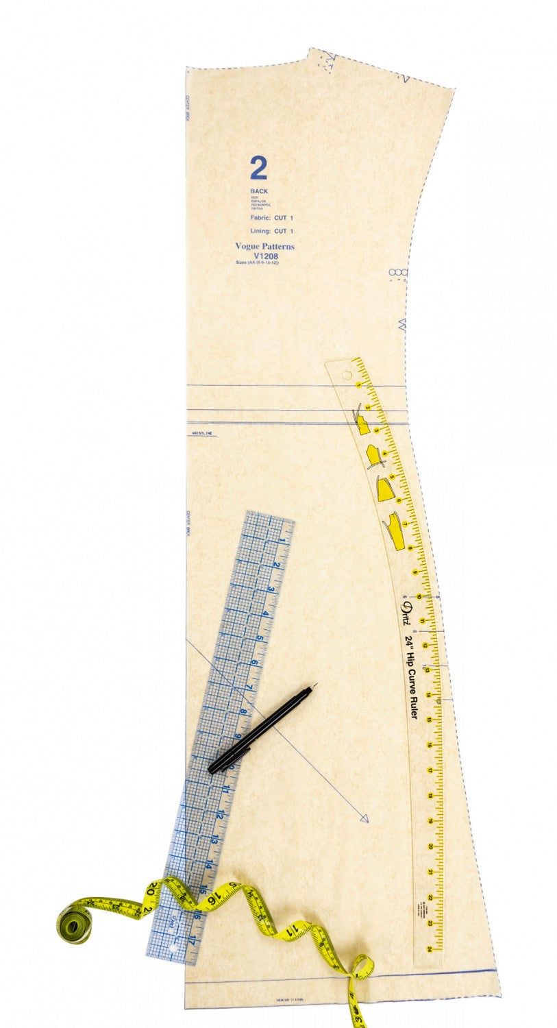 Dritz Hip Curve Ruler Clear 24in