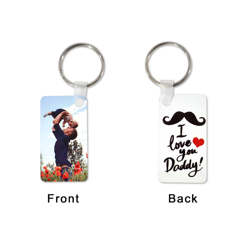 Sublimation Aluminum  Keychain Blank - 2 Sided | Square | Circle | Rectangle