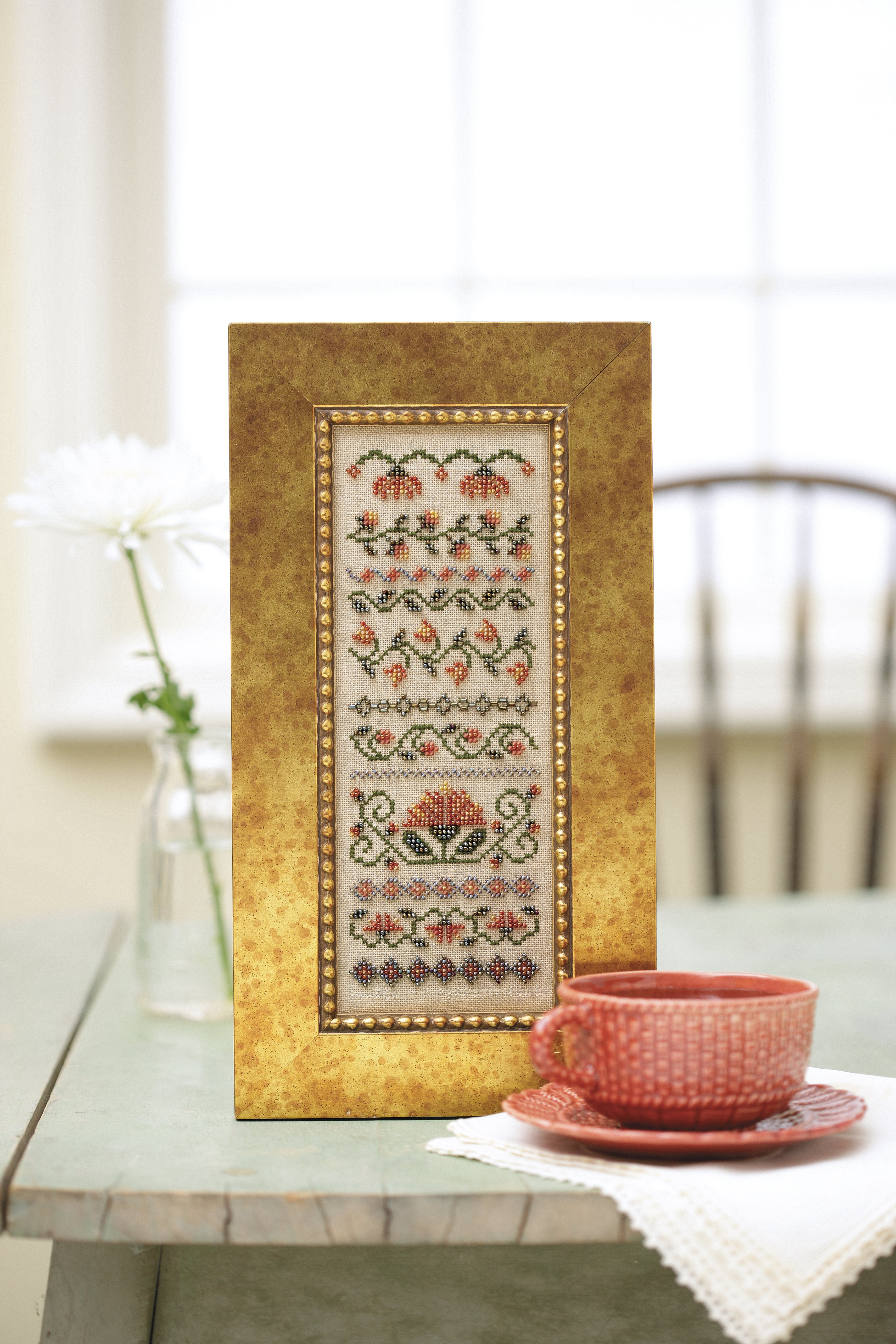 Stitch a Beaded Garden—18 Designs Charted for Beading and Cross Stitch
