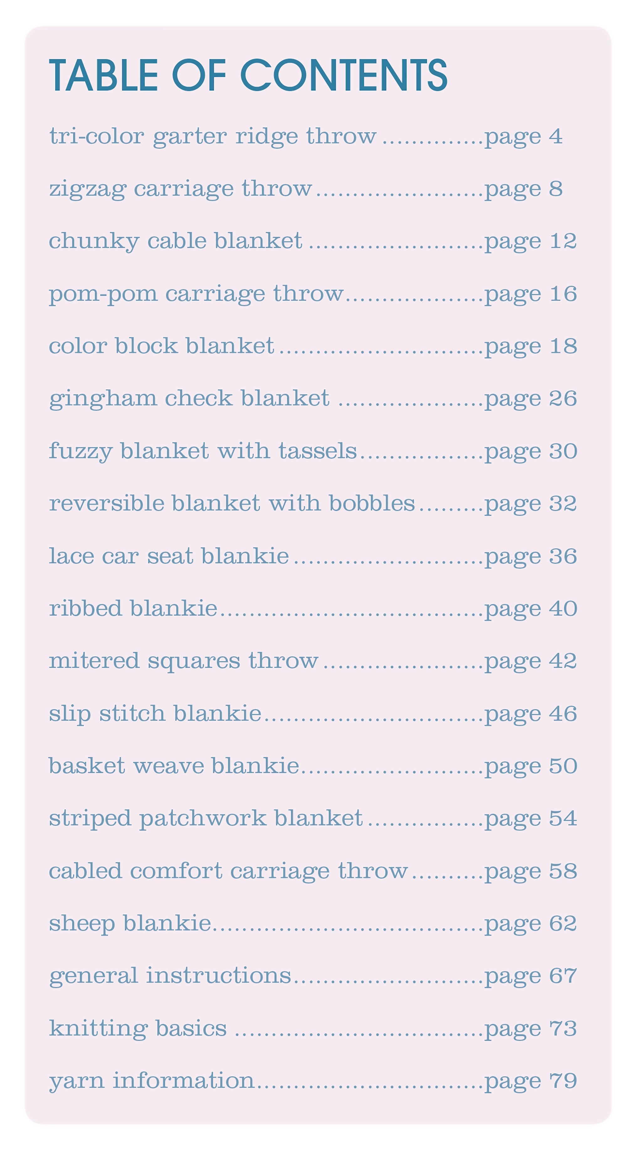Precious Knit Blankies for Baby