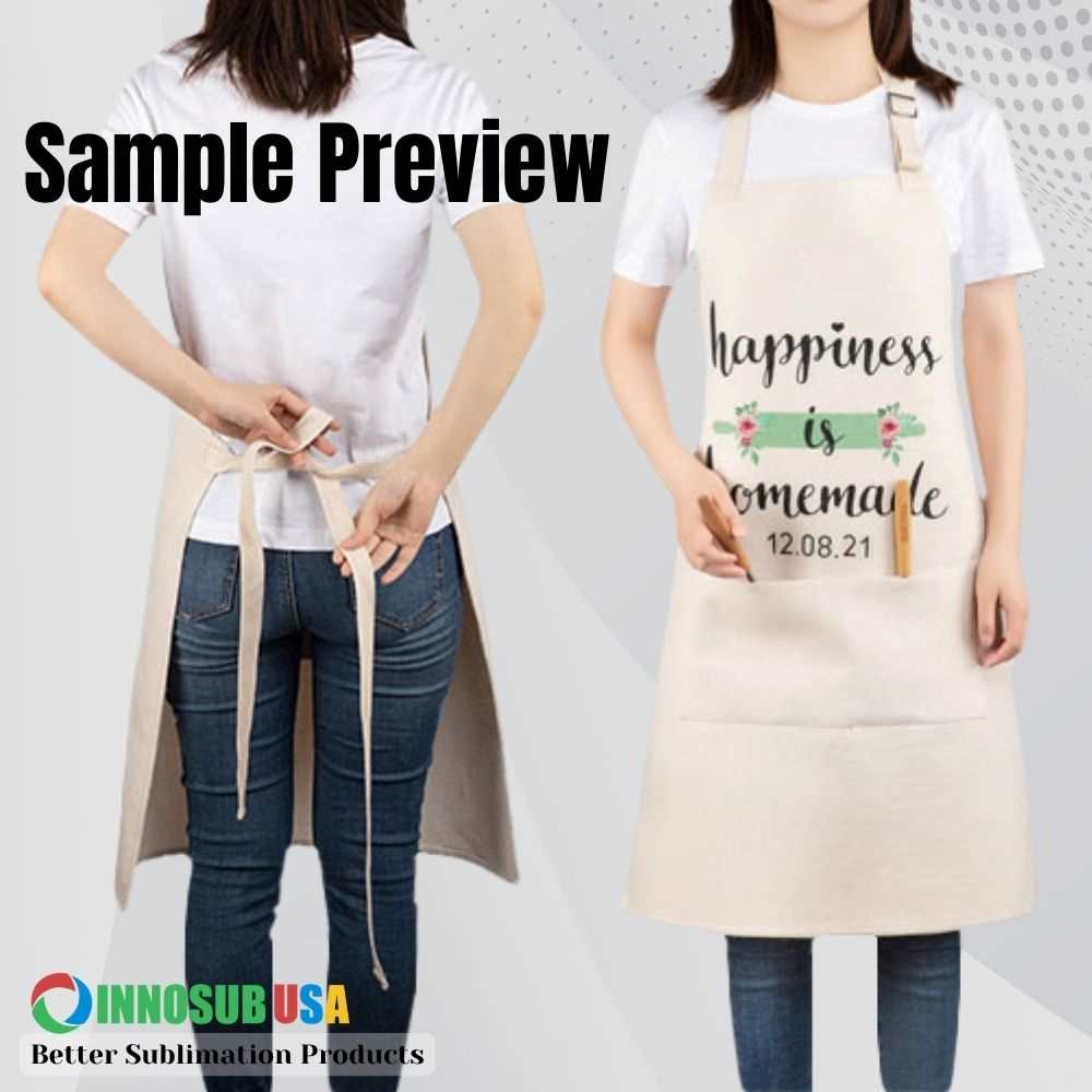 Sublimation Blanks Apron for Kids Linen | Kids Apron | Custom Cooking Apron |  INNOSUB USA
