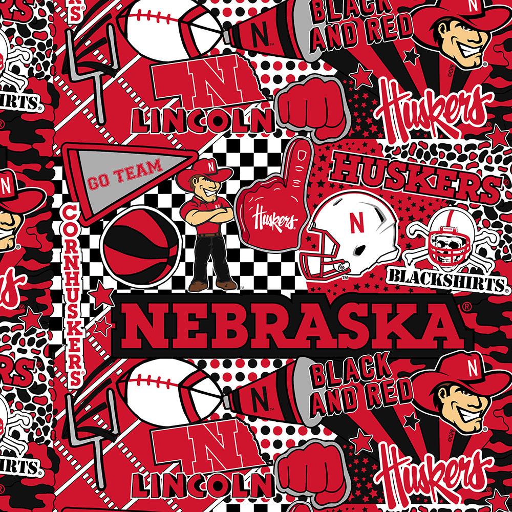 Nebraska Cornhuskers - Pop Art (3-Yard Pack)