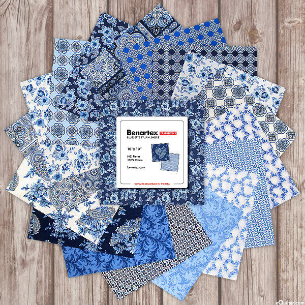 Bluesette by Benartex - 10" Squares (42 Cuts)