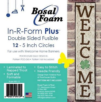 Bosal In-R-Form Plus Fusible Circles 5 in (12 Pack)