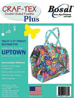 Bosal Craf-Tex Plus Uptown Bag Bottoms 8 x 17 in (2 Pack)