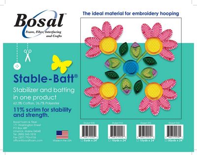 Bosal Stable-Batt Stabilizer Batting 24 in x 10 yd