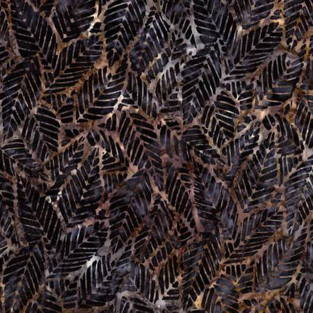 Expressions Batiks - Floral Reflections - Black Bean (3-Yard Pack)