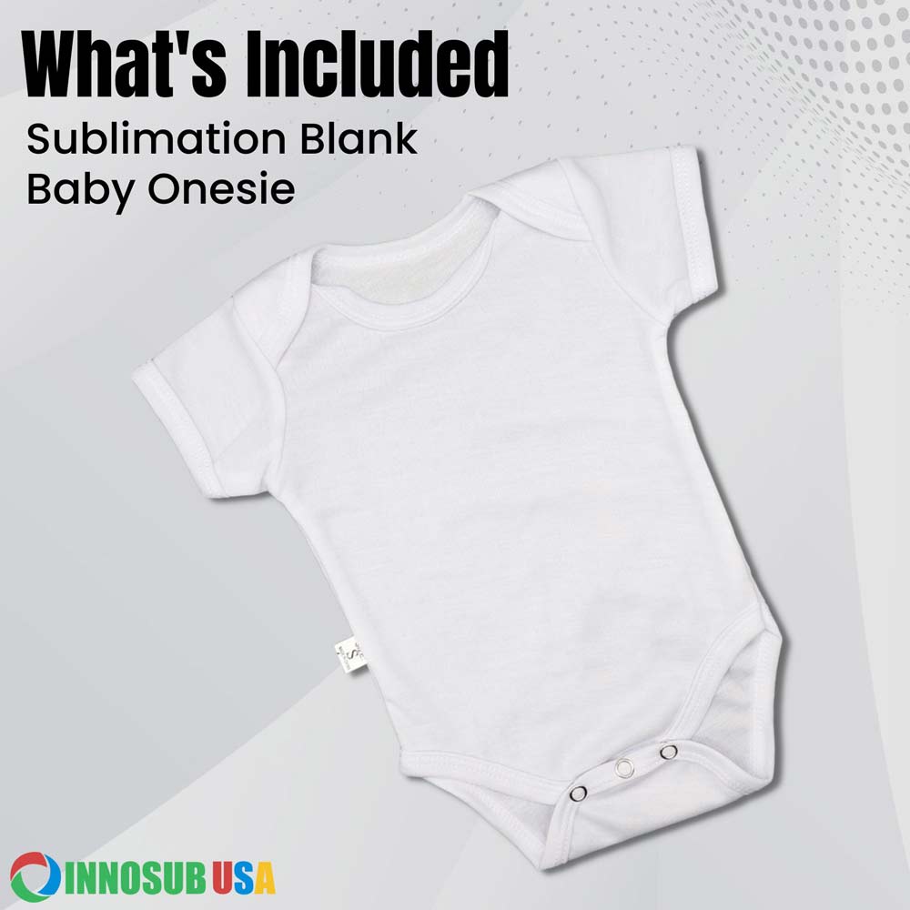 Sublimation Blank Baby Onesie Polyester White 100% polyester by INNOSUB USA