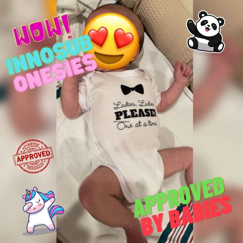 Sublimation Blank Baby Onesie Polyester White Pack of 12 by INNOSUB USA