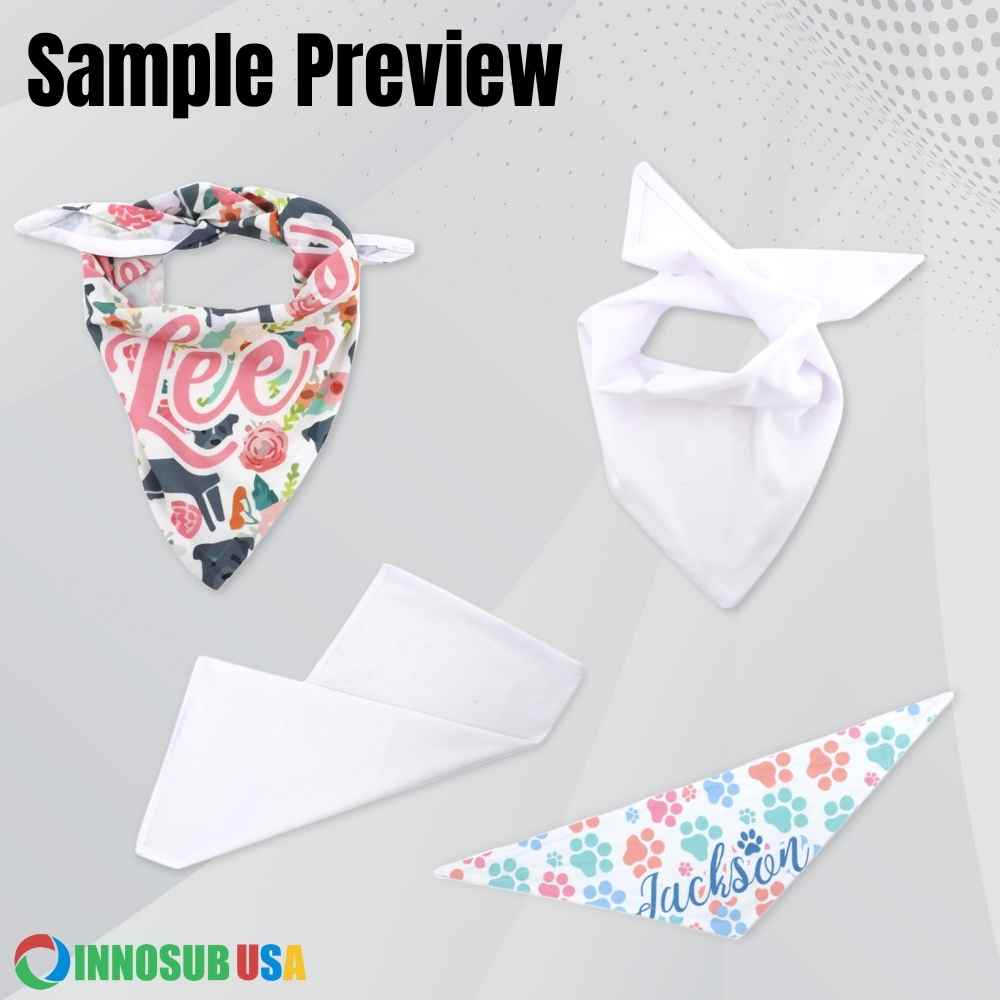 Sublimation Blank Pet Bandana Polyester 25" x 13" by INNOSUB USA
