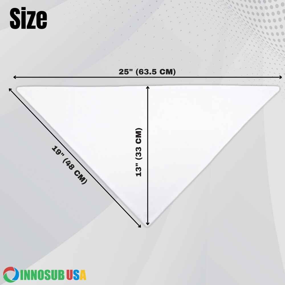 Sublimation Blank Pet Bandana Polyester 25" x 13" by INNOSUB USA