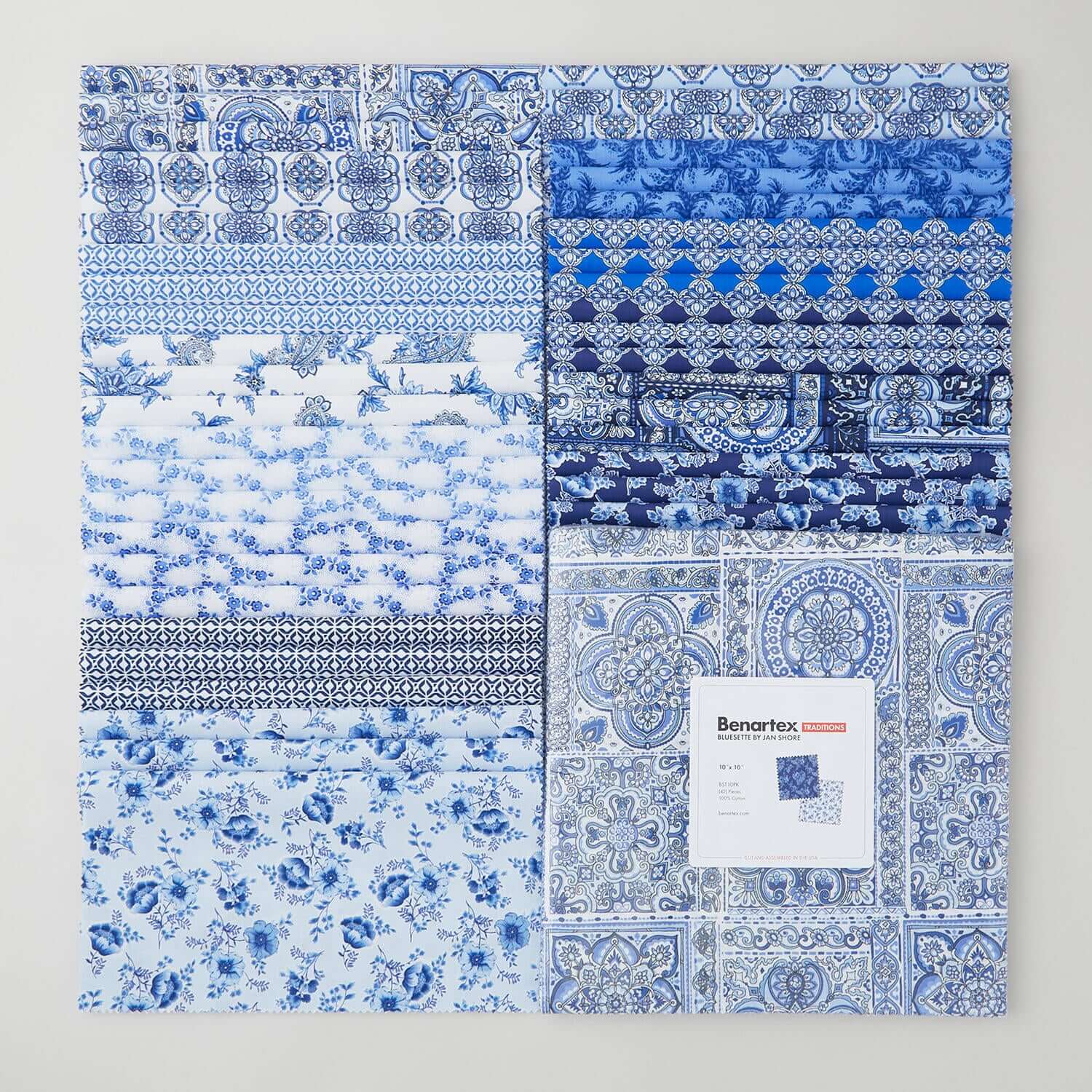Bluesette by Benartex - 5x5 Charm Pack (42 Cuts)