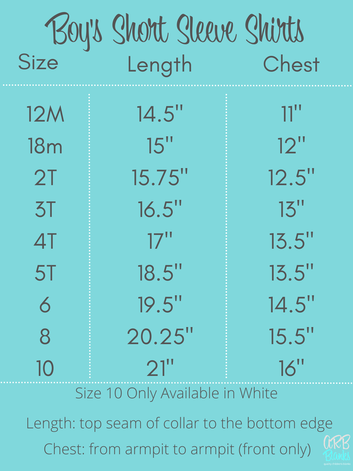Boy's White Short Sleeve Shirt