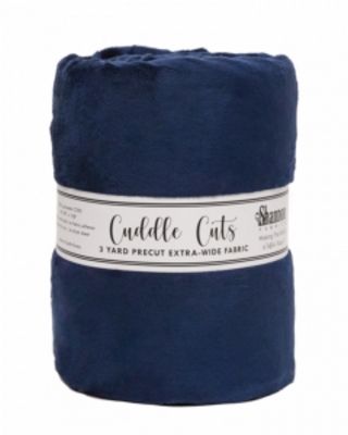 Solid Cuddle Wideback 3 Yard Cut - Navy