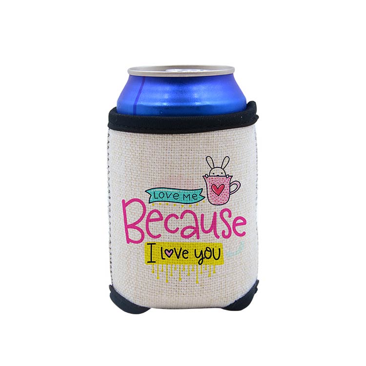 Sublimation Linen Neoprene Can Cooler Blanks | 12 Oz  |  by INNOSUB USA