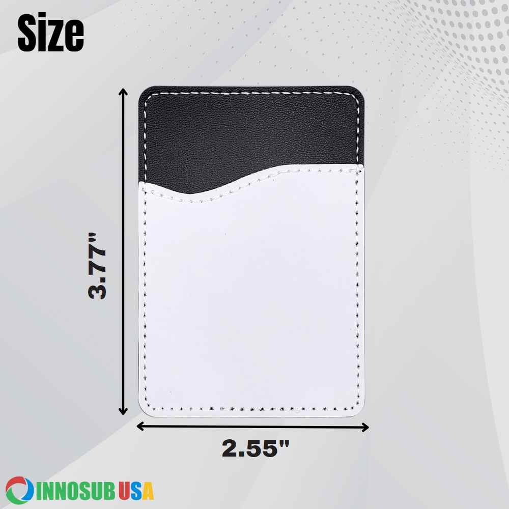 Sublimation Blanks PU Leather Card Holder For Sublimation Printing