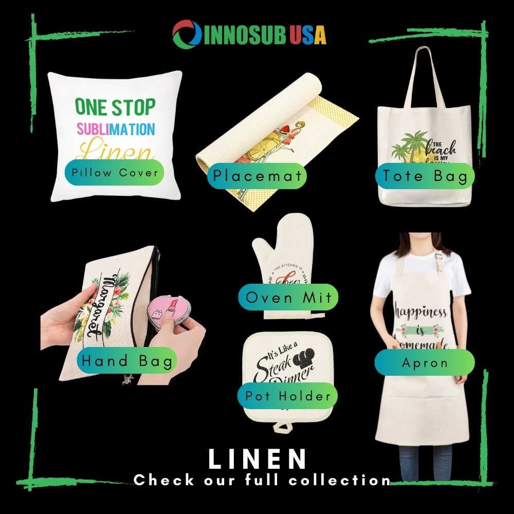 Sublimation Blank Apron for Kitchen Aprons with Pockets Unisex by Innosub USA