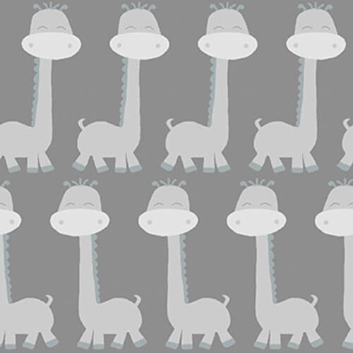 Comfy Flannel - Gray Giraffes